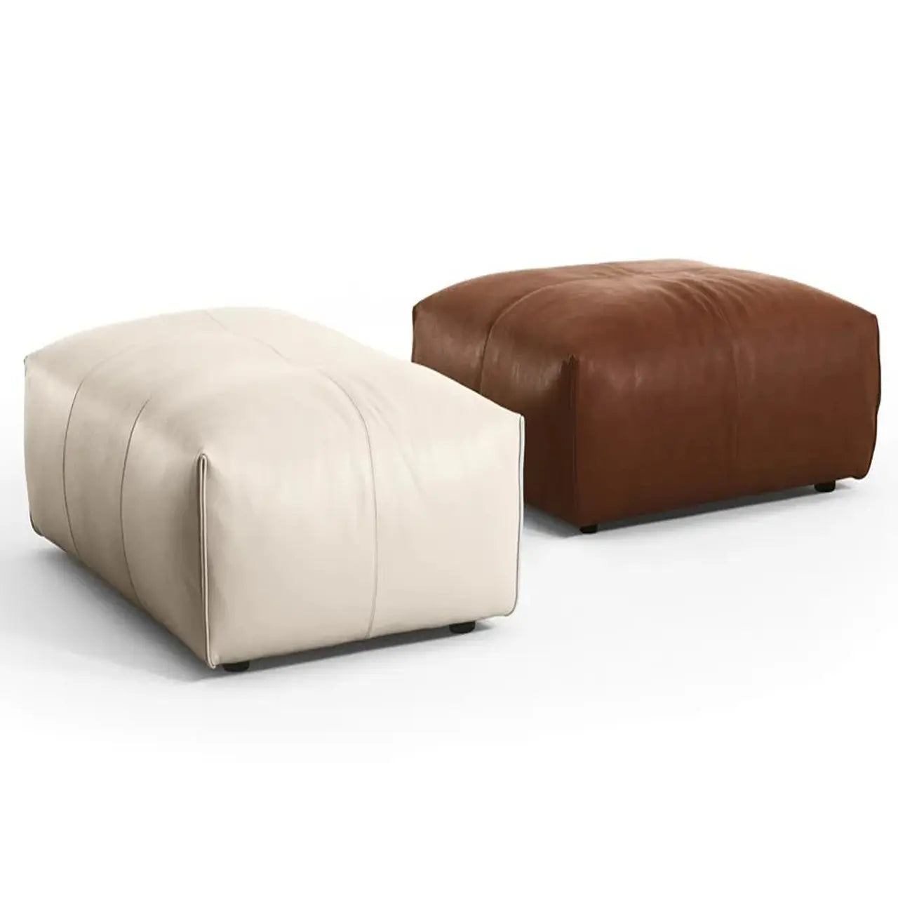 Cubo Rectangular Pouf | Luxury Living | Black Tie