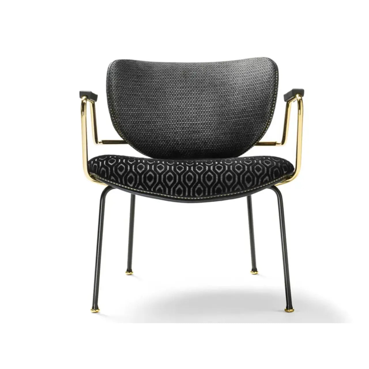 Kalida Lounge Chair with Armrest | Luxury Living | Black Tie