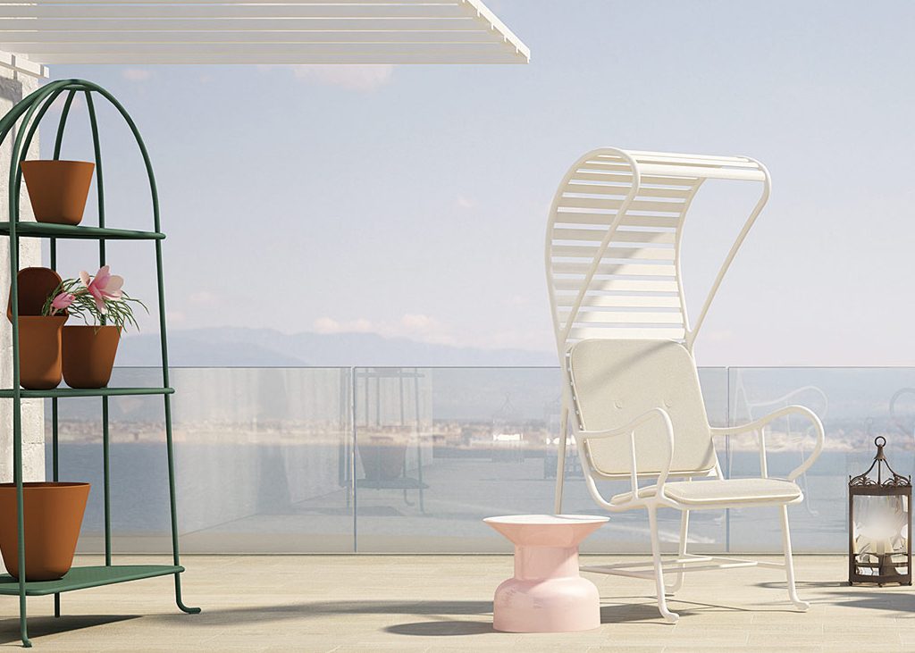 Gardenias Outdoor Armchair With Pergola | BD Barcelona