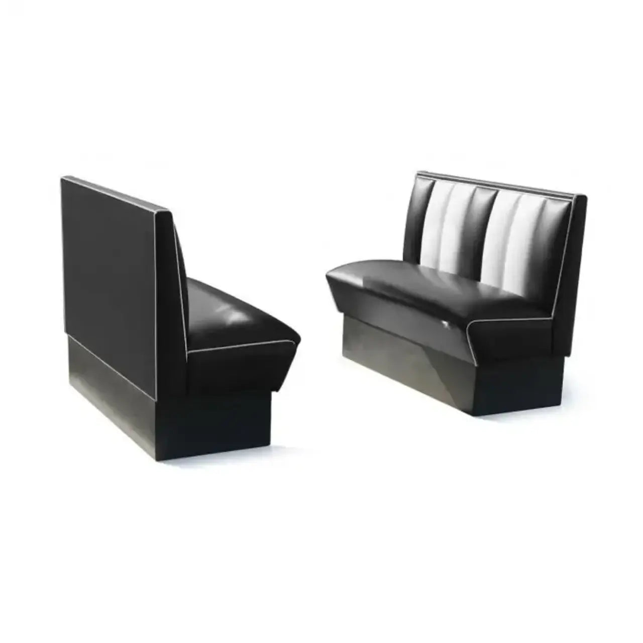 HW-120DB Double Booth | Bel Air Retro Fifties Furniture