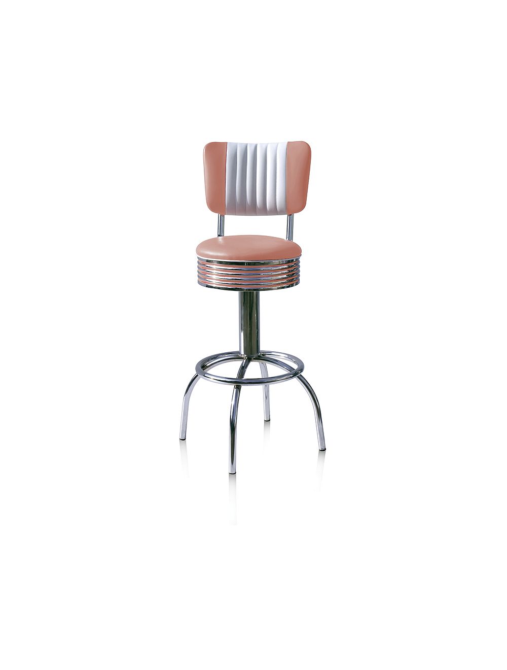 Dusty rose vintage stool Bel Air