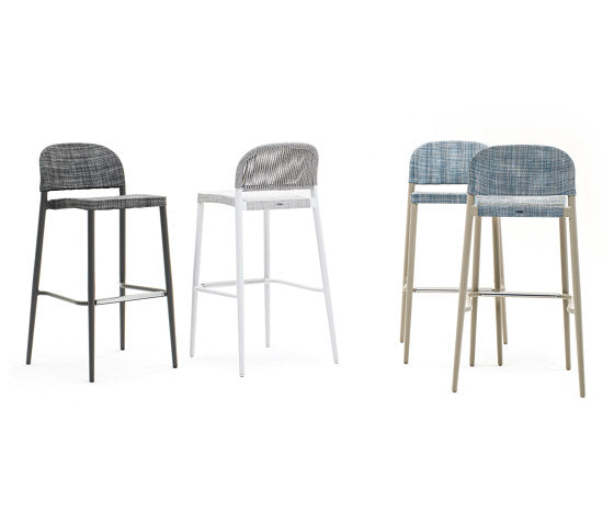 Clever Stackable Rope Barstool | Designed by R&S Varaschin | Set of 2 | Varaschin