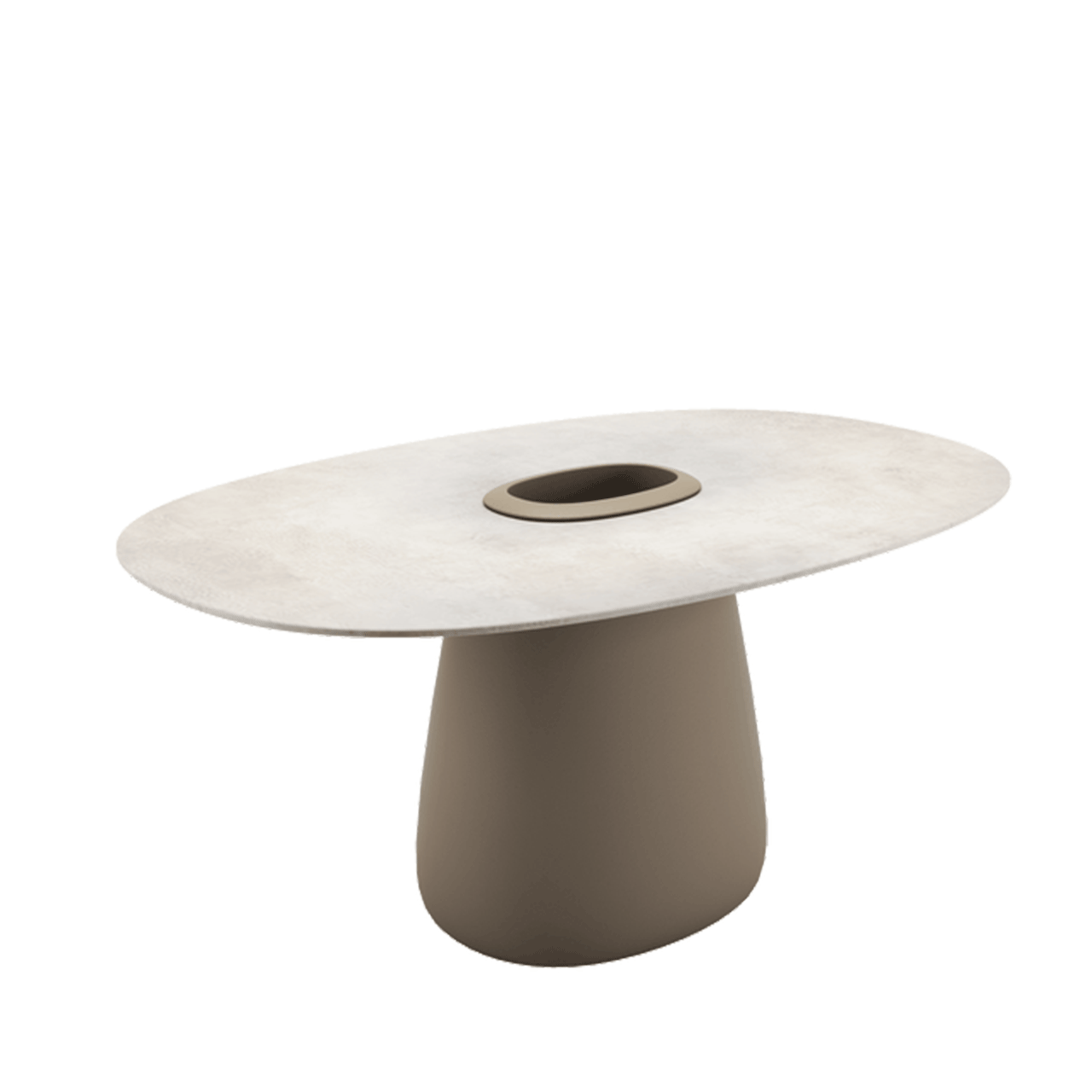 Cobble Dining Table Stone Bucket by Qeeboo for outdoor use