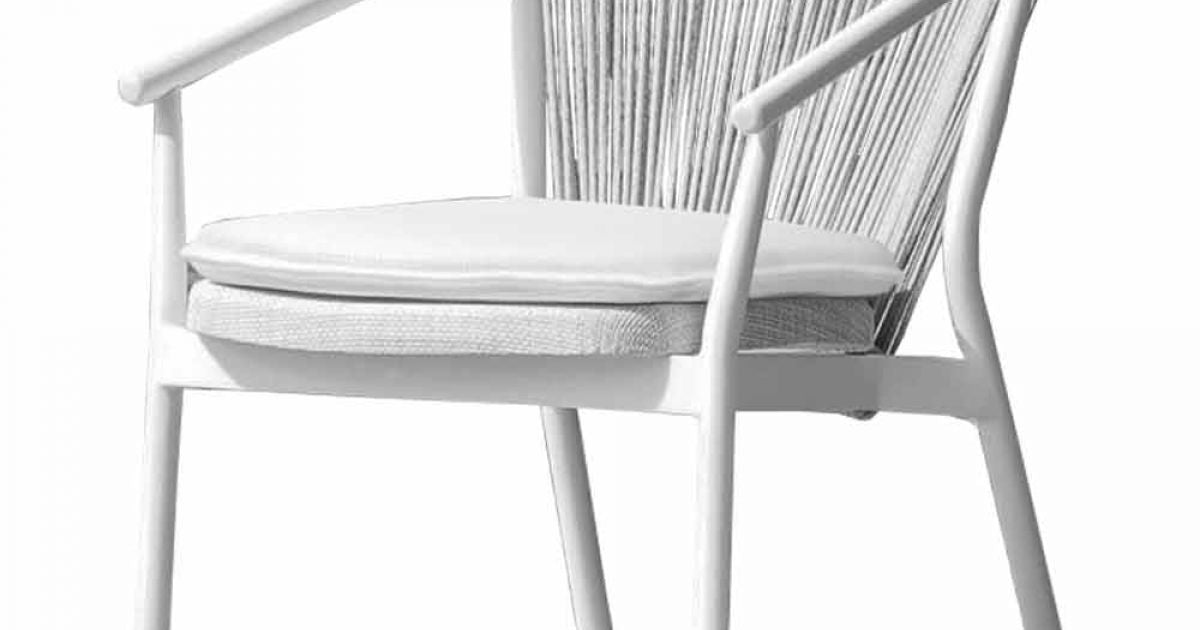 Smart Stackable Dining Chair with Armrests | Set of 2 | Varaschin