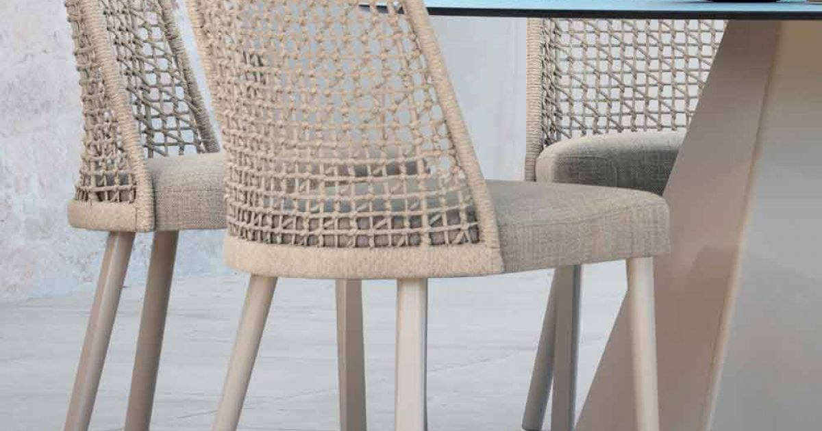 Emma Rope Dining Chair | Designed by Monica Armani | Varaschin