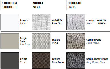 Clever Stackable Rope Lounge Chair | Set of 2 | Varaschin