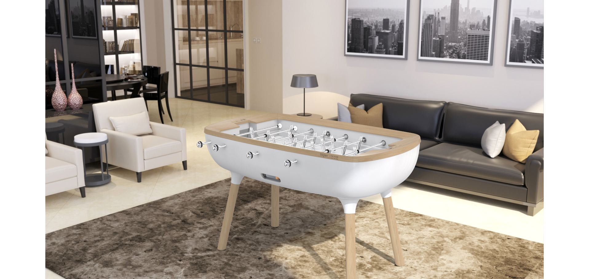 Pure Foosball Table | Designed by Alain Gilles | Babyfoot Toulet