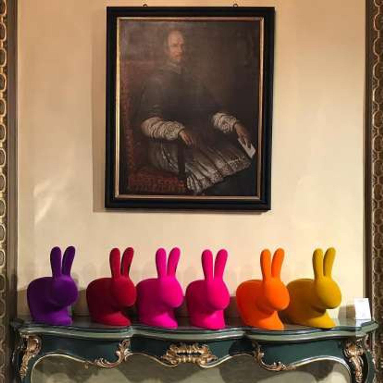 Rabbit Chair Baby Velvet | Designed by Stefano Giovannoni | Qeeboo