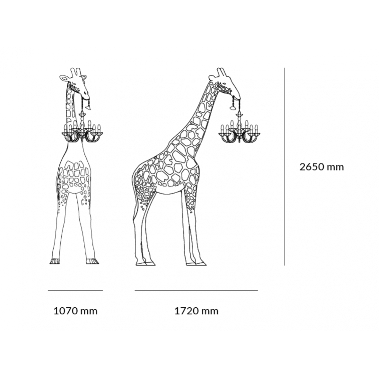 Giraffe in Love M Floor Lamp | Designed by Marcantonio | Qeeboo