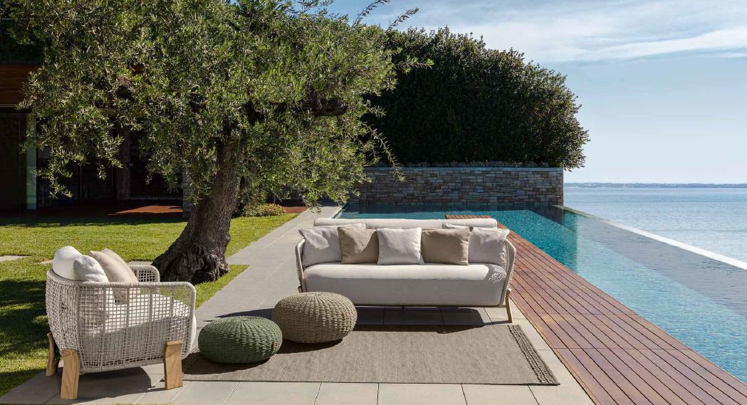 Argo-Wood Sofa Loveseat | Luxury Outdoor Talenti