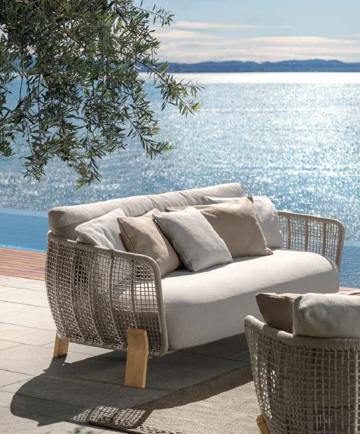 Argo-Wood Sofa Loveseat | Luxury Outdoor Talenti