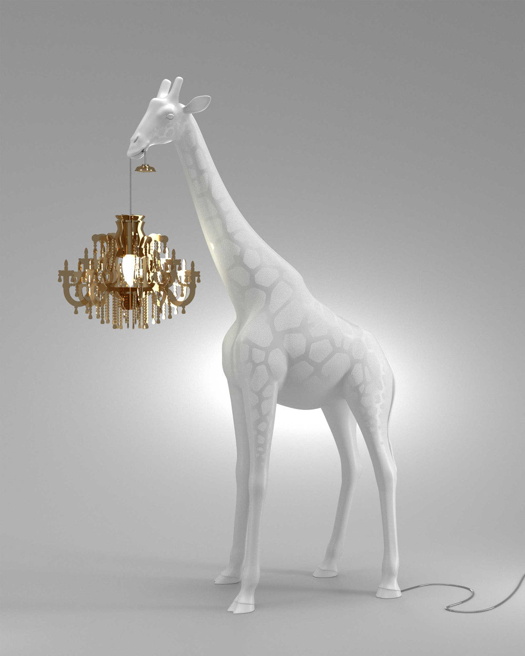 Qeeboo Giraffe in Love XS collection shown in artistic and home environments
