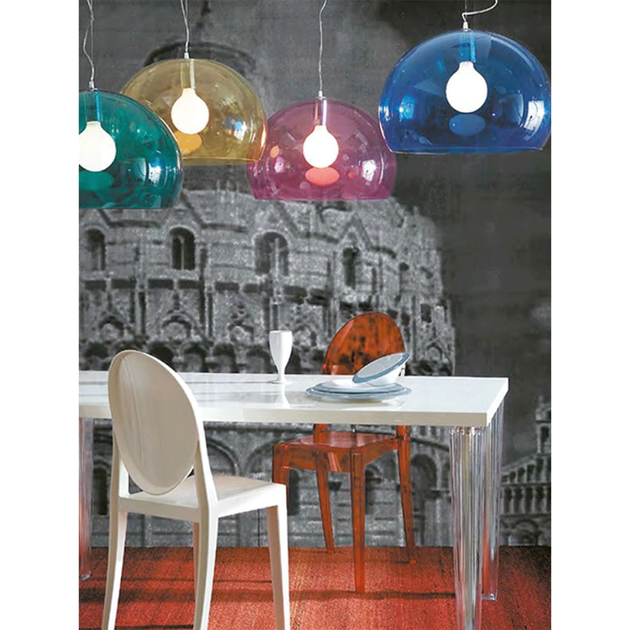 FL/Y Suspension Lamp | Luxury Lighting | Kartell