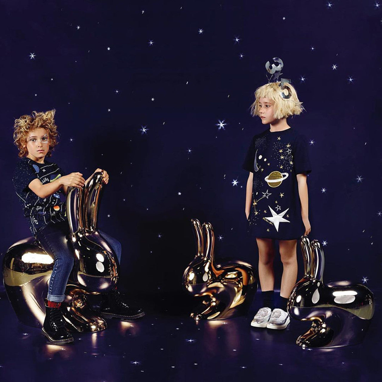 Rabbit Chair Metal Finish | Designed by Stefano Giovannoni | Qeeboo