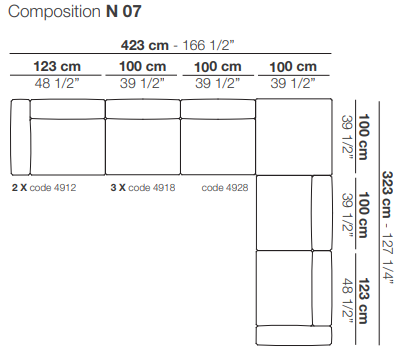 Naviglio Modular Sofa | Designed by Umberto Asnago | Arflex