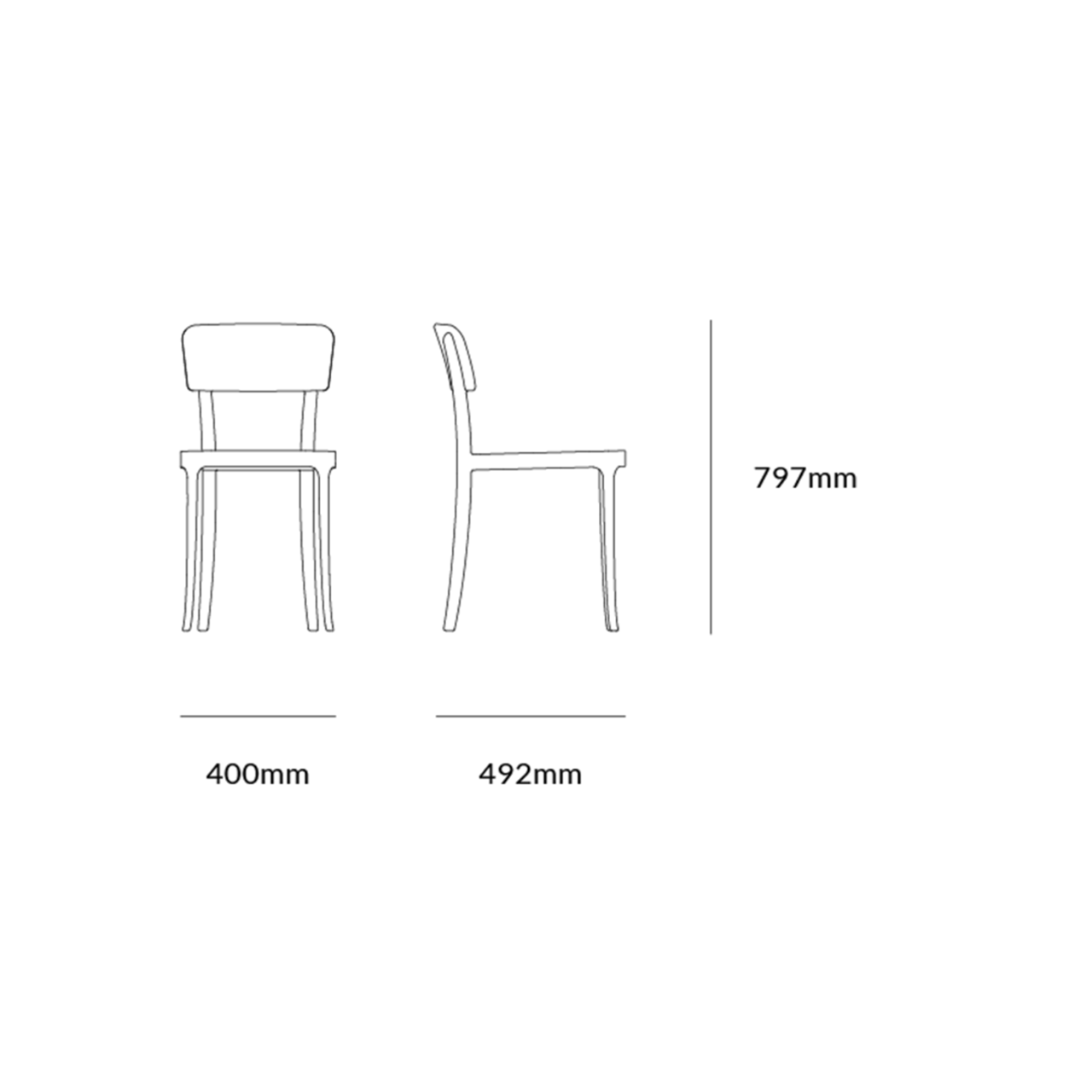 K Dining Chair | Designed by Stefano Giovannoni | Set of 2 | Qeeboo