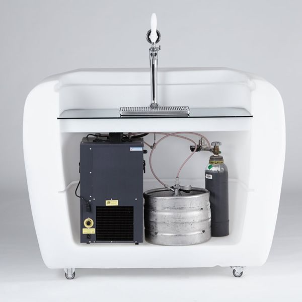 Roller Bar Counter with Castors | Slide Design