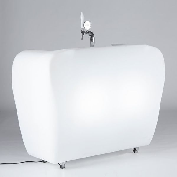 Roller Bar Counter with Castors | Slide Design