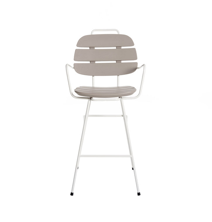 Ribs UP Barstool with Armrest | Slide Design