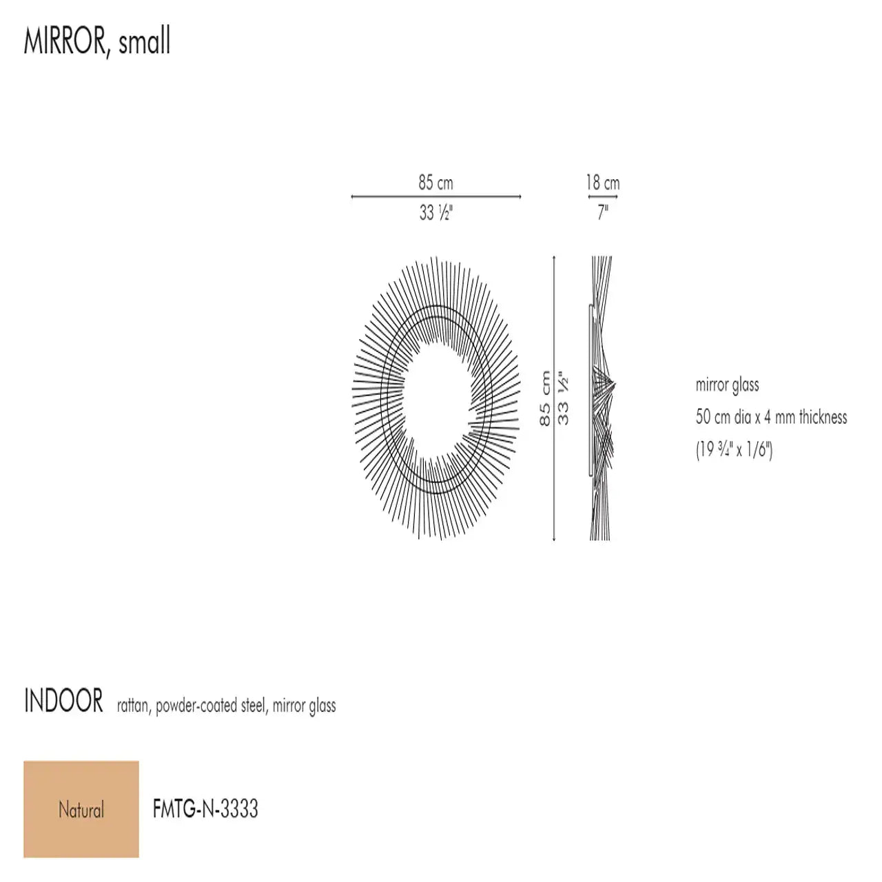 Twiggy Mirror | Indoor | Designed by Kenneth Cobonpue | Kenneth Cobonpue