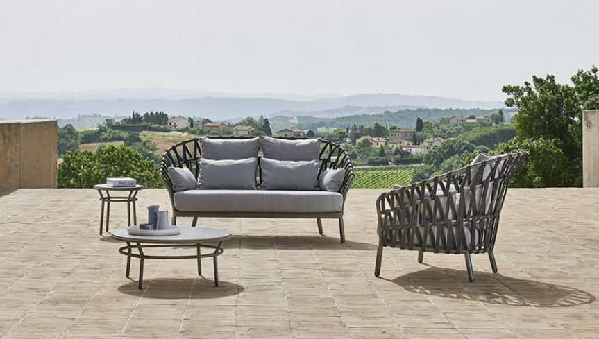 Emma Cross Round Side Table | Designed by Monica Armani | Varaschin