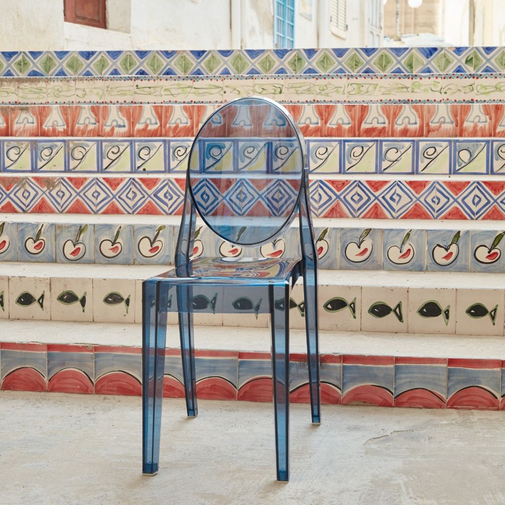 Victoria Ghost Stackable Chair | Set of 2 | Kartell