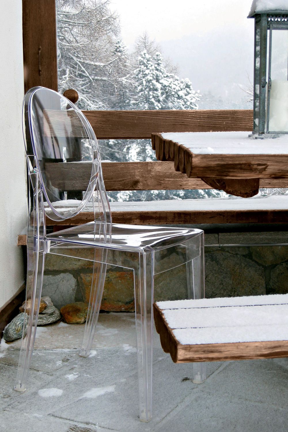 Kartell Design Chair Transparent Polycarbonate