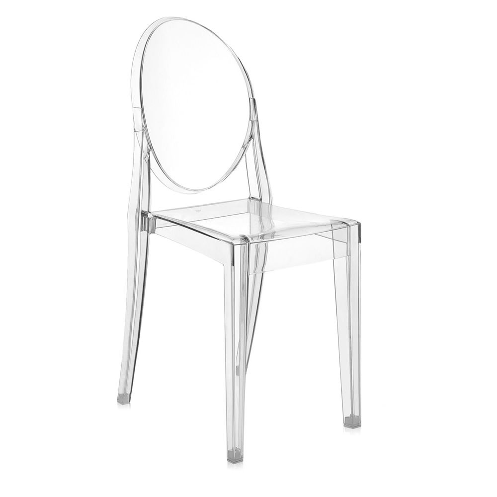 Victoria Ghost Stackable Chair | Set of 2 | Kartell